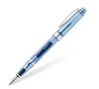 CROSS Bailey Light Translucent - Penna stilografica (pennino XF in acciaio inox + cartuccia d'inchiostro nero 8921, confezione regalo di alta qualità), colore: blu navy/cromato