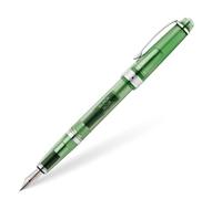 Cross Bailey Light Translucent - Penna stilografica, pennino (XF in acciaio inox, con cartuccia d'inchiostro nero 8921, confezione regalo, colore: Verde lucido
