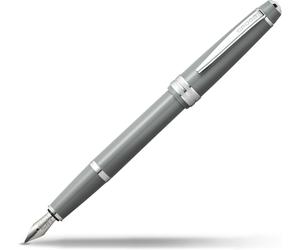 Cross Bailey Luce Lucidato Fine Punta Grigio Resina Penna Stilografica