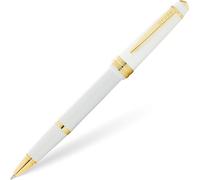 Cross Bailey Penna a Sfera Bianco Resina e Oro Tono Black Ink Professionale