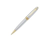 Cross Bailey - Penna a sfera ricaricabile con tappo a scatto in plastica con finitura cromata e appuntamenti placcati oro, punta a sfera media, include confezione regalo premium e cartuccia nera, 1