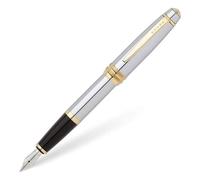 Cross Bailey Stainless Steel Medium Nib with Gold Ring