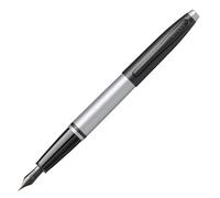 Cross Calais - Penna stilografica con pennino a M, con cartuccia d'inchiostro nera e confezione regalo Premium, colore: Grigio opaco