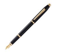 Cross Century II 419 - 1 MF - Penna stilografica con dettagli in oro 23 K, colore: nero