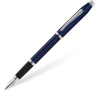 Cross Century II Penna A Inchiostro Fine Blu Chiaro Con Cromo