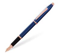 Cross Century II - Penna stilografica con pennino medio, colore: Blu cobalto - N