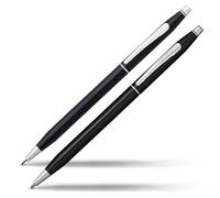 Set Di Penna A Sfera E Matita A Propulsione Cross Century Classic In Lacca Nera