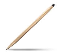 CROSS Classic Century - Penna a sfera ricaricabile in metallo, con punta a sfera media placcata oro 23 carati, con confezione regalo premium e cartuccia nera, confezione da 1, colore: Oro