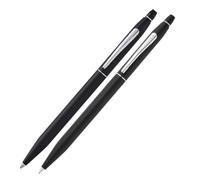 CROSS Click Classic - Penna a sfera ricaricabile nera e portamine da 0,5 mm, in confezione regalo premium