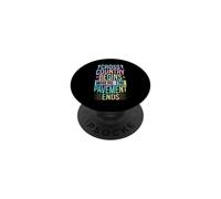 Cross Country inizia dove finisce il marciapiede PopSockets PopGrip Adesivo