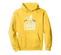 Cross Country Mom: Non Posso Mio Figlio ha Il Fondo Felpa con Cappuccio, Unisex per Adulti, Limone, M