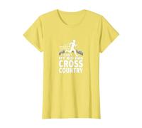 Cross Country Mom: Non Posso Mio Figlio ha Il Fondo Maglietta, Donna, Limone, M