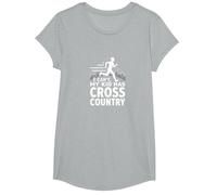 Cross Country Mom: Non Posso Mio Figlio ha Il Fondo Maglietta, Ragazze, Grigio Melange, M