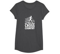 Cross Country Mom: Non Posso Mio Figlio ha Il Fondo Maglietta, Ragazze, Grigio Scuro, M