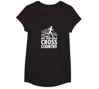 Cross Country Mom: Non Posso Mio Figlio ha Il Fondo Maglietta, Ragazze, Nero, M