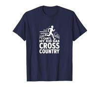 Cross Country Mom: Non Posso Mio Figlio ha Il Fondo Maglietta, Uomo, Navy, L
