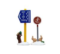 Cross Country Ski Sign Set Of 2 Cod. 54468