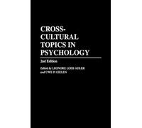 Cross-Cultural Topics in Psychology, 2nd Edition (Copertina rigida)