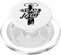 Cross Faith Religious Jesus Cross Team Jesus Christian PopSockets PopGrip per MagSafe