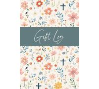 Cross Floral Gift Log, Wedding Gift Log, Wedding Gift Tracker, Bridal Shower Gift Log, Baby Shower Gift Log, Present Tracker, Religious Gift Log, Jesus Gift Log