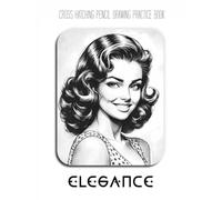 Cross Hatching Pencil Drawing Practice Book - Elegance: Mastering Vintage Portraits, Intricate Textures, and the Art of Historical Line Work