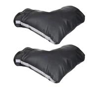 Cross Jacquard Rainproof Motorcycle Handlebar Muffs | Black Onesize Winter Riding: Warm Grip Cover
