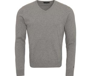 Cross Maglia classica con scollo a V, grigio