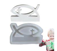 Cross Molds For Resin - Fish Epoxy Design 3D Silicone Casting Ornament Mould | DIY Crafts Desk Decor, Home Decoration Resin Accessories For Creative Projects And Artistic Creations