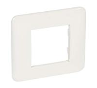 CROSS-Placca ABS scatola rett. 2M bianca