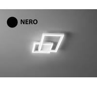 Cross Plafoniera in alluminio verniciato nero 2 riquadri LED 20W 1500LM CCT 3000K 4000K 6000K