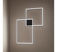 Cross plafoniera LED moderna 64w nera 3000k 4000k 6000k