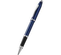 Cross Secolo II Traslucido Cobalto Blu Incisione Diamante Modello Penna a Sfera