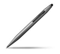 Cross Tech 2 - Penna a sfera (inchiostro nero, con pennino e scatola regalo), colore: Grigio titanio
