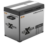 Cross Tools Frigorifero elettrico a doppia zona, a compressore 39 L, capacità di raffreddamento fino a -20° C, per campeggio, auto, portatile, ICEBOX 50 DUAL, 68064