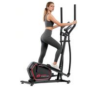 Cross trainer magnetico compatto per l'allenamento a casa: 16 livelli di resistenza, display LCD con cardiofrequenzimetro, design silenzioso inferiore a 30 dB, capacità di carico fino a 150 kg [16 liv
