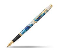 CROSS Wanderlust Malta - Penna stilografica con pennino fine, in confezione regalo di alta qualità, con cartuccia ricaricabile