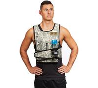 Cross101 Regolabile ponderata Gilet Camouflage Allenamento Gilet Pesi Allenamento Fitness, 20 lb.