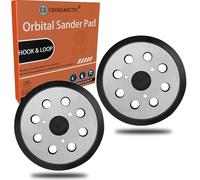 Crossarctic 2 Pacchetti di ricambio per levigatrice orbitale 5” 8 fori con gancio e anello per Makita 743081-8 743051-7, per DeWalt 151281-08 DW4388, per Hitachi 324-209