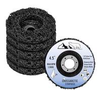 Crossarctic Disco CSD da 115 mm, 5 pezzi, nero dischi per la pulizia, dischi in nylon Flex rimozione dei colori ruggine per smerigliatrice angolare