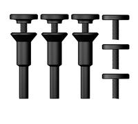 Crossarctic Supporto mandrino di montaggio ruota da taglio da 3/8" e 1/4" foro per albero con stelo da 1/4" per smerigliatrice accessori trapano utensile rotante (confezione da 3)