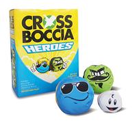 Crossboccia Doublepack Heroes Mexican & Dude Gioco Bocce, 2x3 Bocce com Design Diverso, Pieni di Granuli, Set per 2 Giocatori, Include Boccino