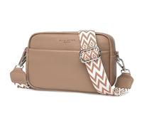 Crossbody Bag for Women, Genuine Leather Women's Cross body Camera Bags Handbag with Adjustable Wide Strap, Over Shoulder Bag for Ladies Girls Travel Shopping Work Daily Use