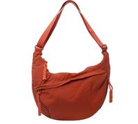 Crossbody Nylon Crescent Bag for Women,Casual Dumpling Bag Moon Shoulder Bag s Fashion Plain Color Nylon Lightweight Small Hobo Suitable for commuting and traveling (Orange)