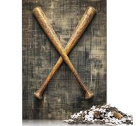 Crossed Baseball Bats Puzzle Impossible 1000 Pezzi Decorazione Per La Casa. Rilassamento E Intelligence Per Adulti E Bambini Da 12 Anni 1000pcs (40x28cm)