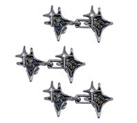 Crossed Star Vita Stringendo Clip Cincher Pins Per Jeans Abbigliamento Accessori Pantaloni Fitness Pin Fibbia 3/6PCS Regolabile Vita Fibbia, H, D