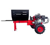 CROSSFER HLS12T-G6.5/NT21 - Spaccalegna idraulico, 12 tonnellate, motore a benzina da 6,5 CV OHV a 4 tempi, raffreddato ad aria/52 cm, funzionamento a due mani/pneumatici/spaccatore idraulico