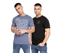 Crosshatch Bestforth Maglietta Uomo Misura Confezione 2 (BG209)