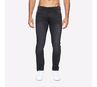 Crosshatch Malcolm Jeans Designer Casual Uomo Black Wash Slim Fit