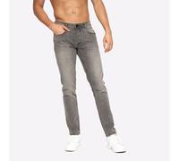 Crosshatch Malcolm Jeans Designer Uomo Grigio Chiaro (Slim Fit) W36 L30