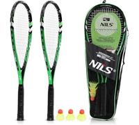 Crossminton Nils NRS001 - Set di 2 racchette per freccette, colore: Verde